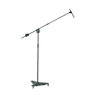 K&M 21430 Mikrofonstativ Overhead m/hjulbase Sort